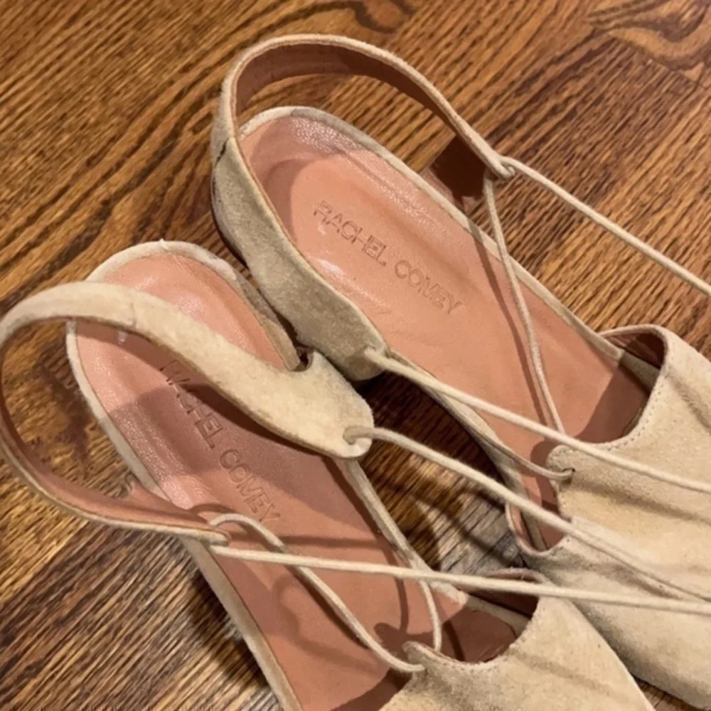 Rachel Comey Melrose‎ Beige Suede Leather Sandals Heels